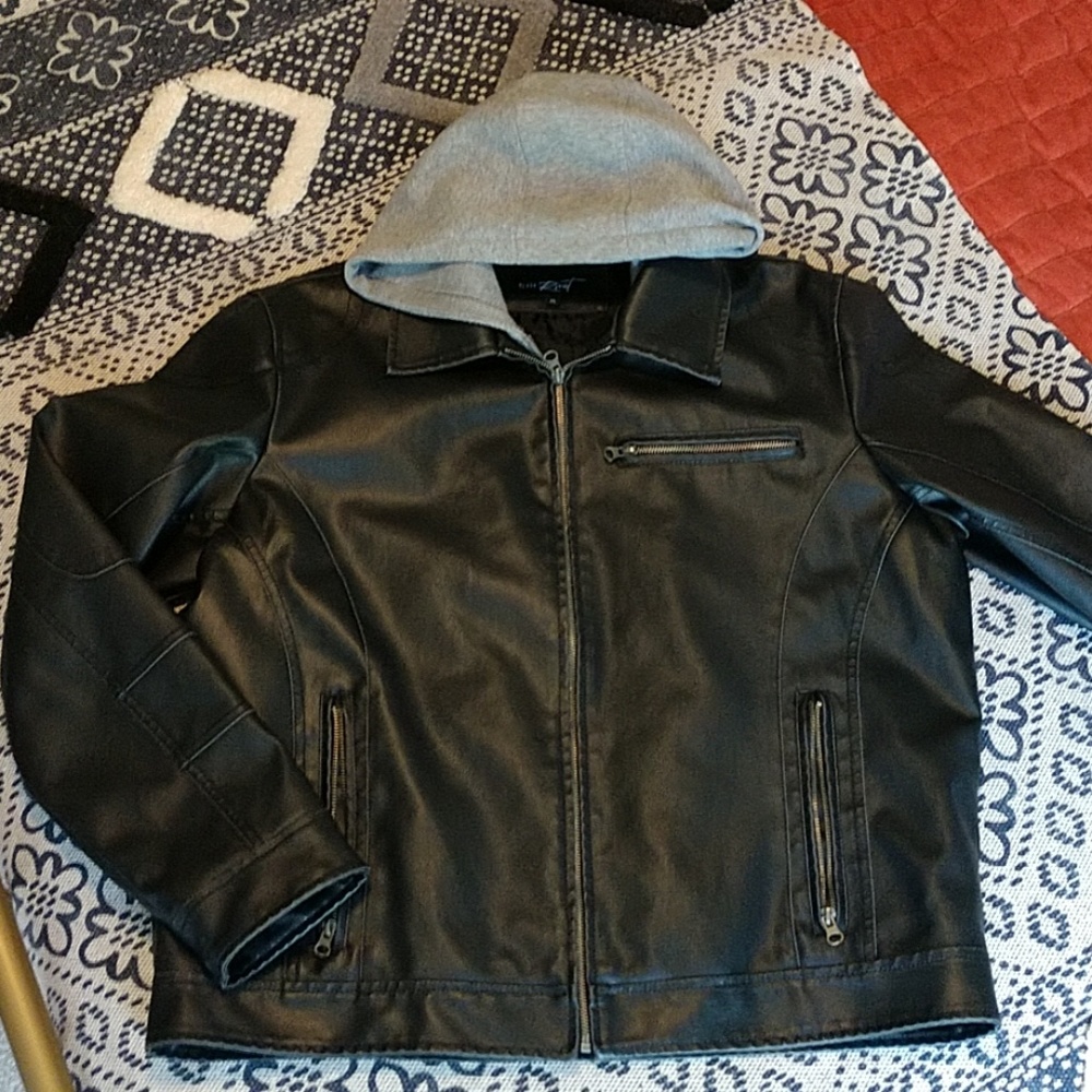 Men's faux leather jacket